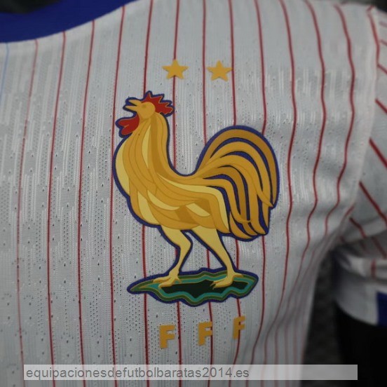 Nuevo 2ª Jugadores Camiseta Francia 2024 Blanco Baratas